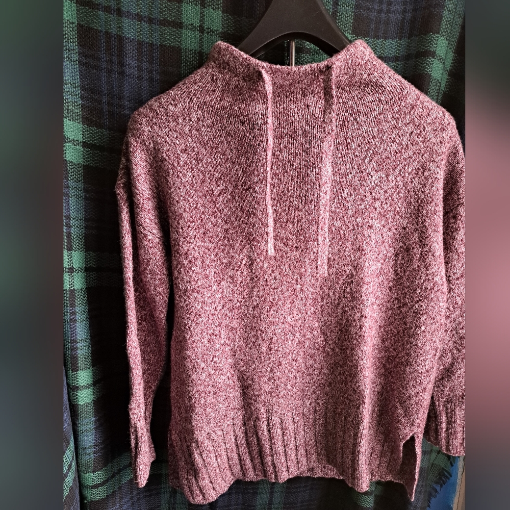 Lou Grey for Loft light red/pink and white sweater